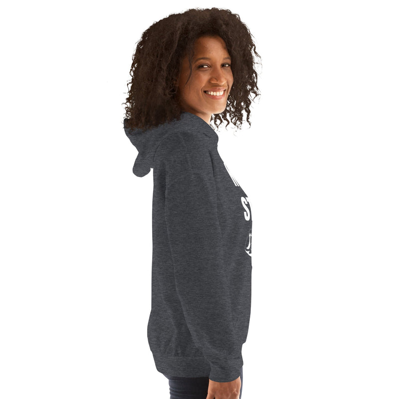 Nomad Strong Unisex Hoodie | Dumbbells & Hotels