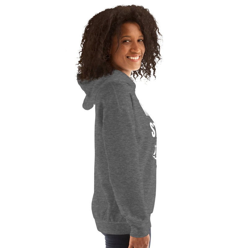 Nomad Strong Unisex Hoodie | Dumbbells & Hotels
