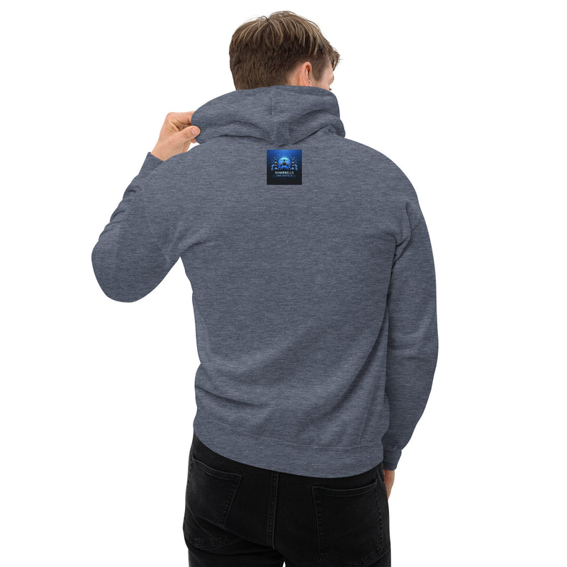 Jet Lag Won't Stop Me hoodie — layover-ready travel fitness by Dumbbells & Hotels