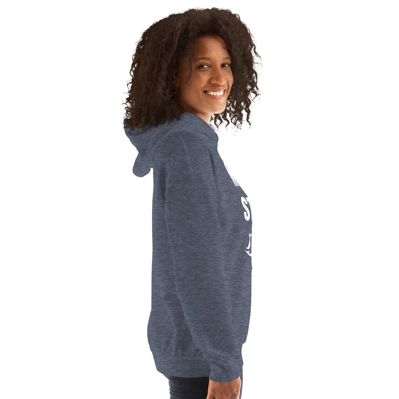 Nomad Strong Unisex Hoodie | Dumbbells & Hotels