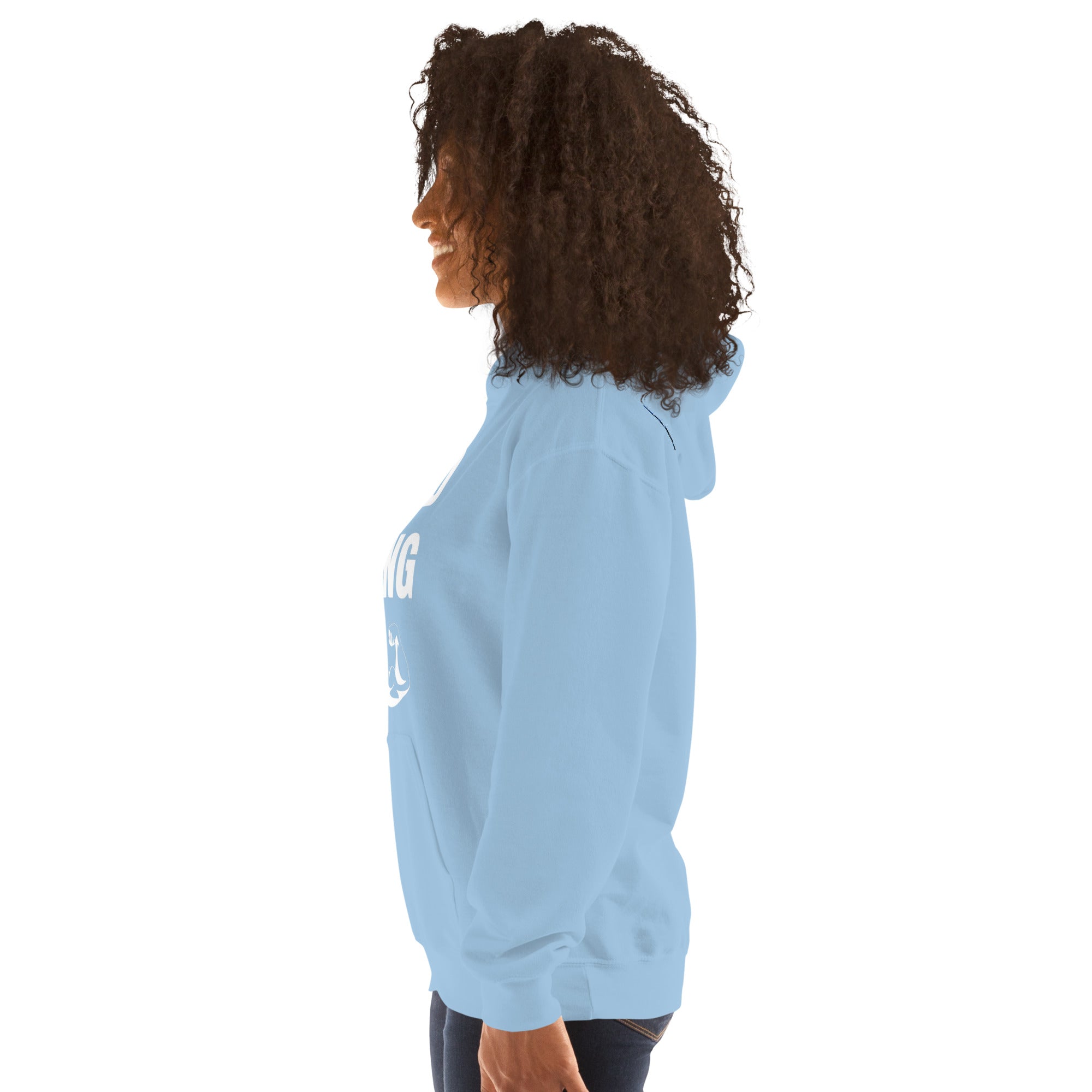 Nomad Strong Unisex Hoodie | Dumbbells & Hotels