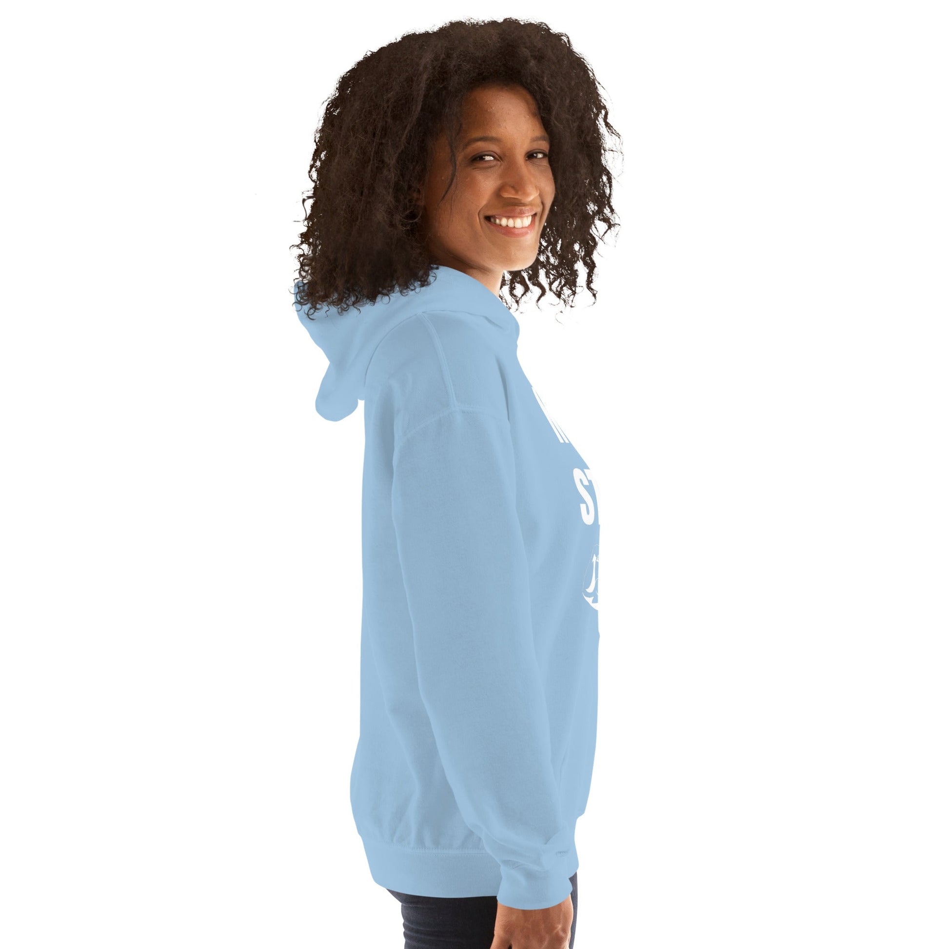 Nomad Strong Unisex Hoodie | Dumbbells & Hotels