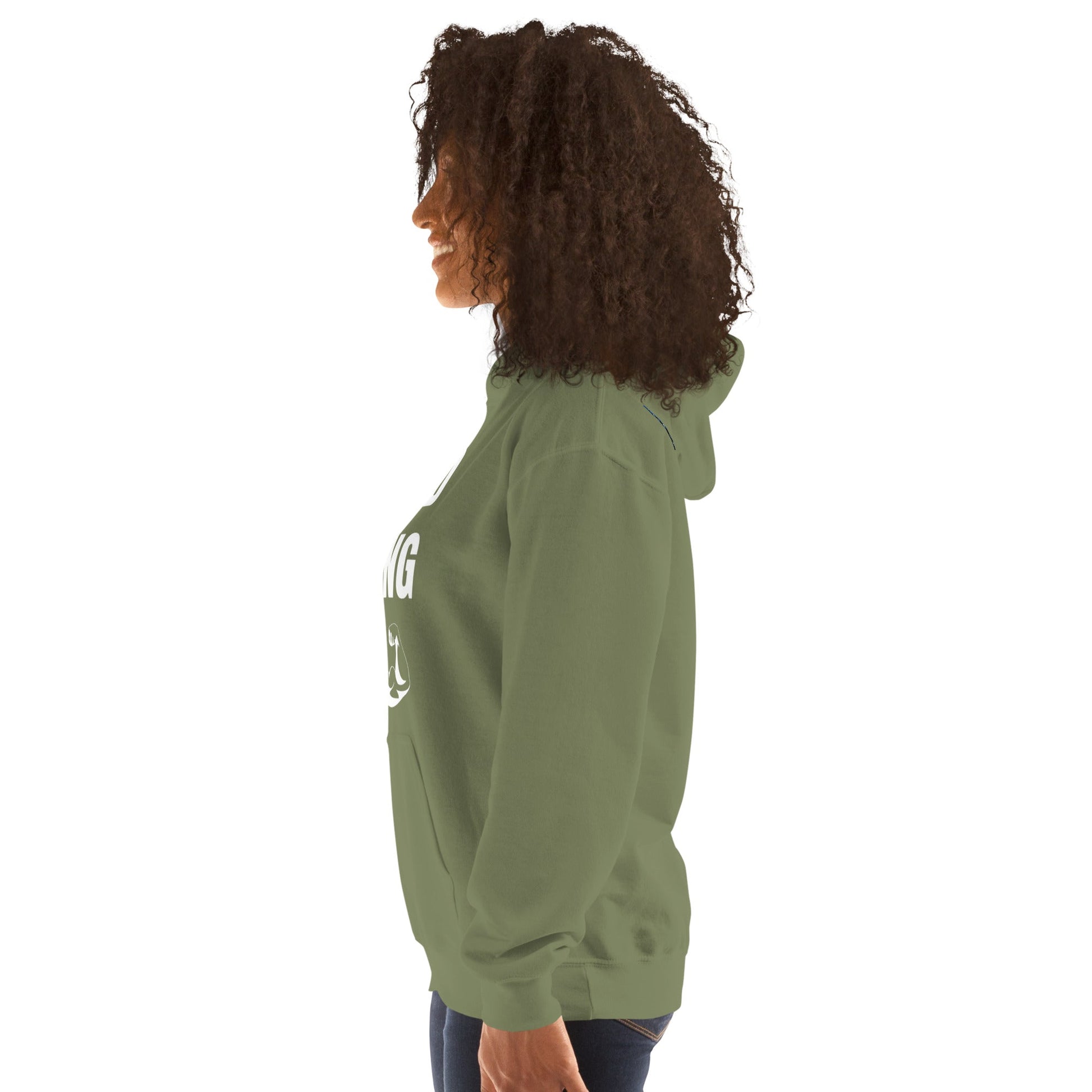 Nomad Strong Unisex Hoodie | Dumbbells & Hotels