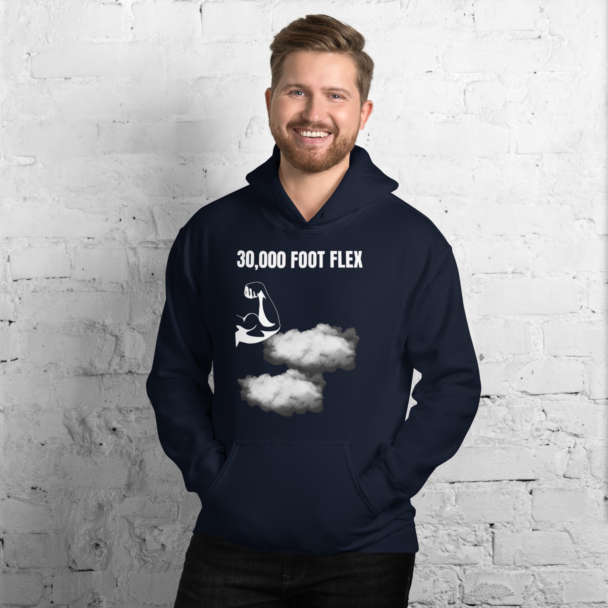 30,000 Foot Flex travel gym hoodie road warrior