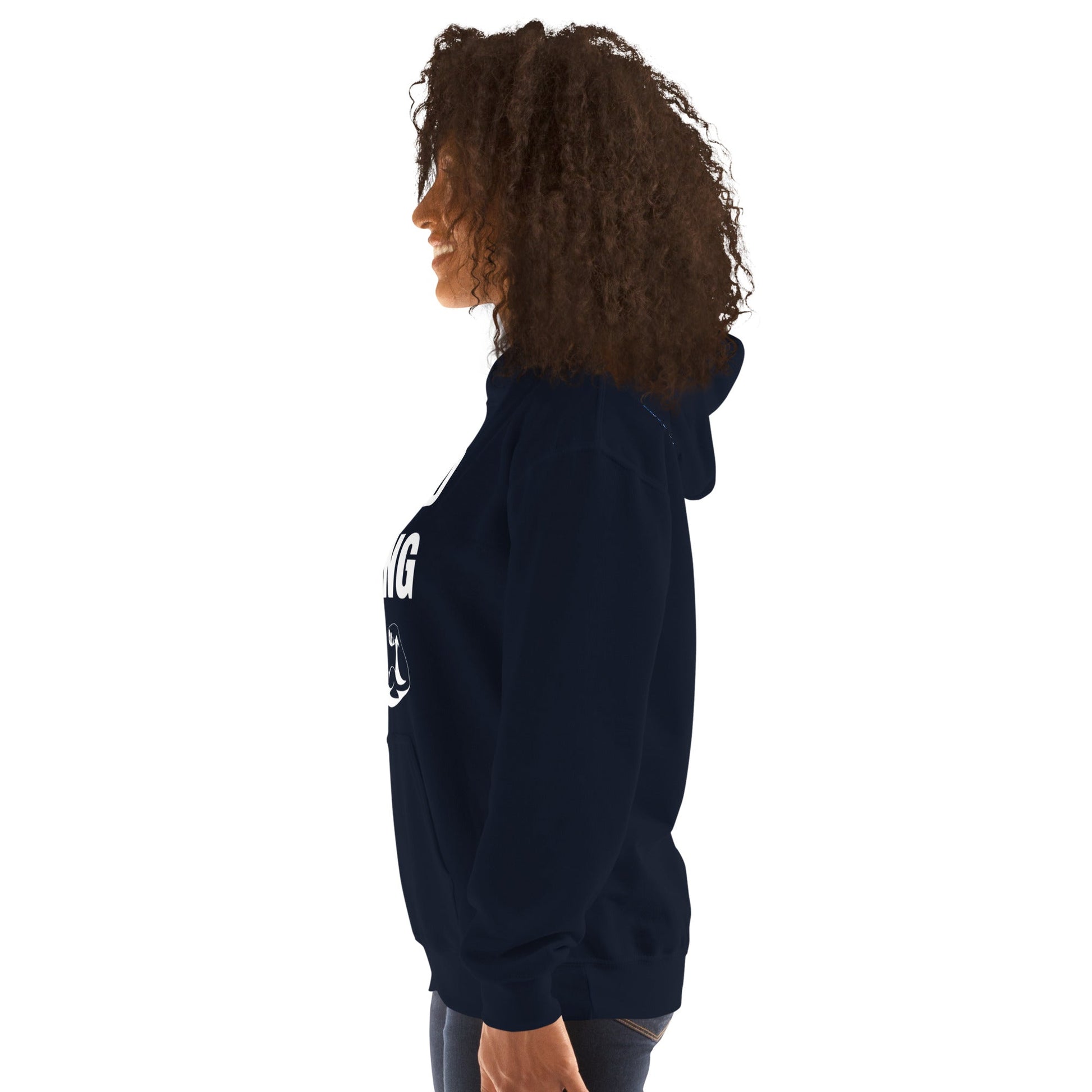 Nomad Strong Unisex Hoodie | Dumbbells & Hotels