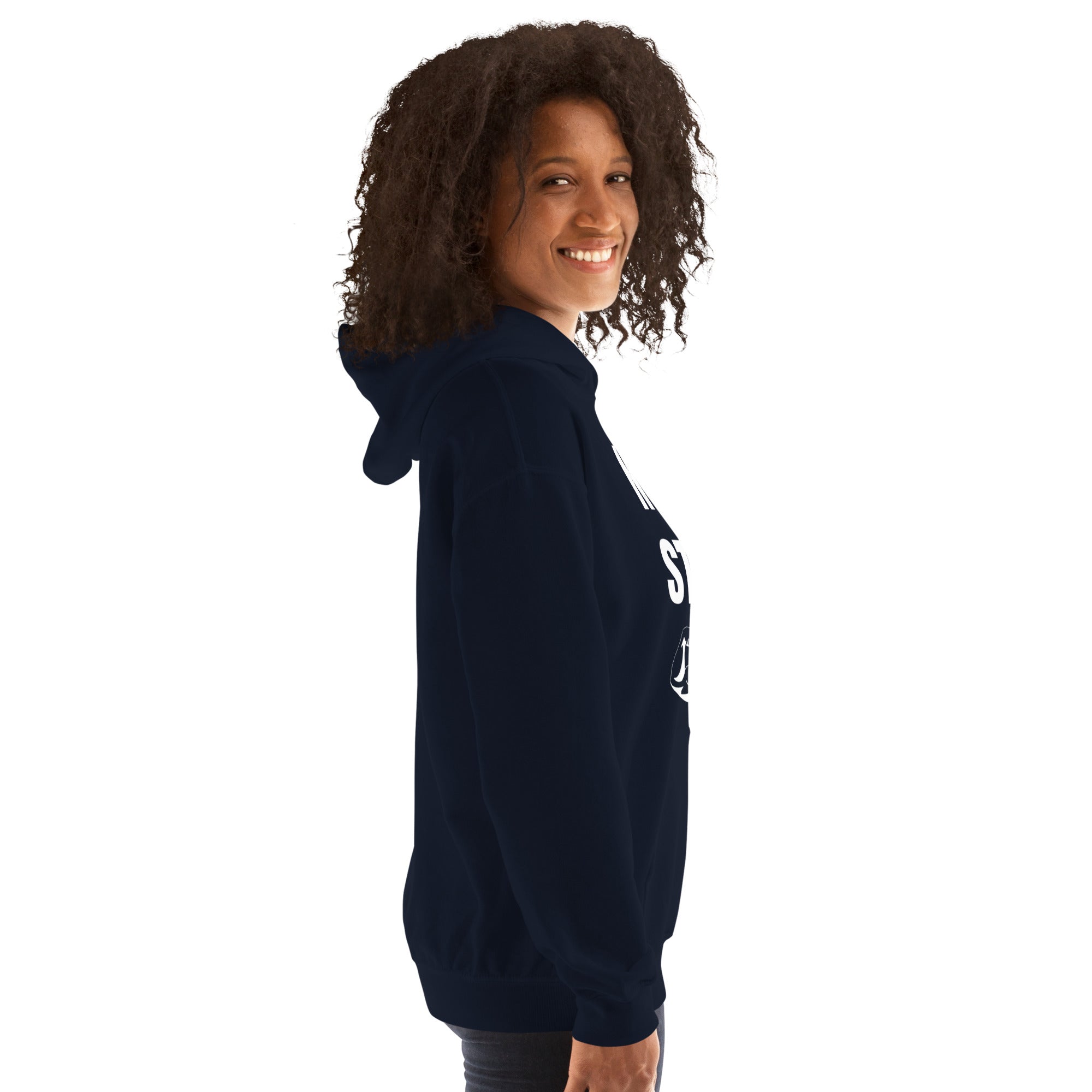 Nomad Strong Unisex Hoodie | Dumbbells & Hotels