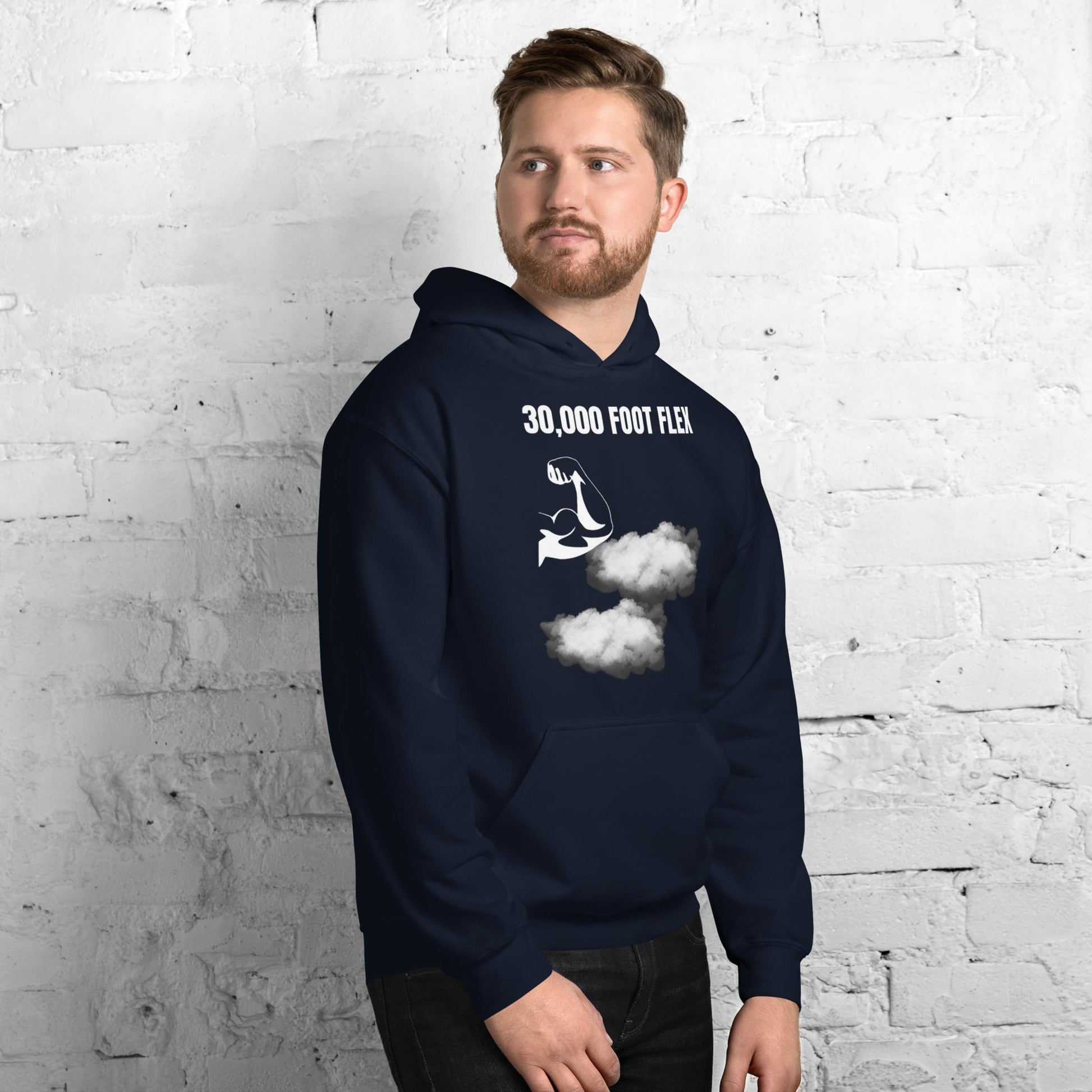 30,000 Foot Flex travel gym hoodie road warrior