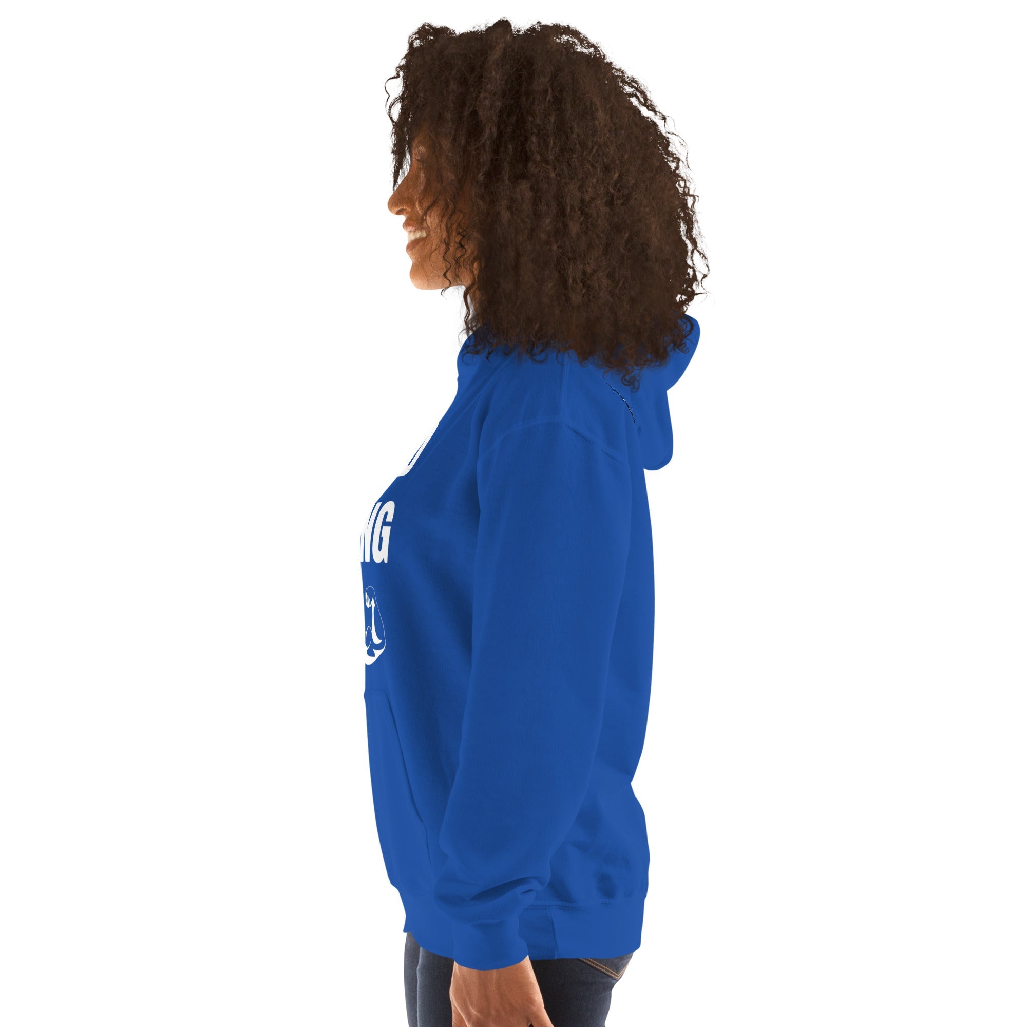 Nomad Strong Unisex Hoodie | Dumbbells & Hotels