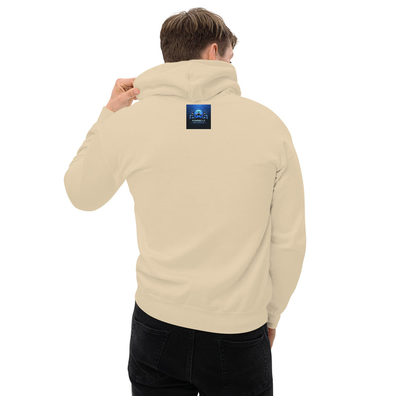 Jet Lag Won't Stop Me unisex hoodie — Dumbbells & Hotels travel fitness