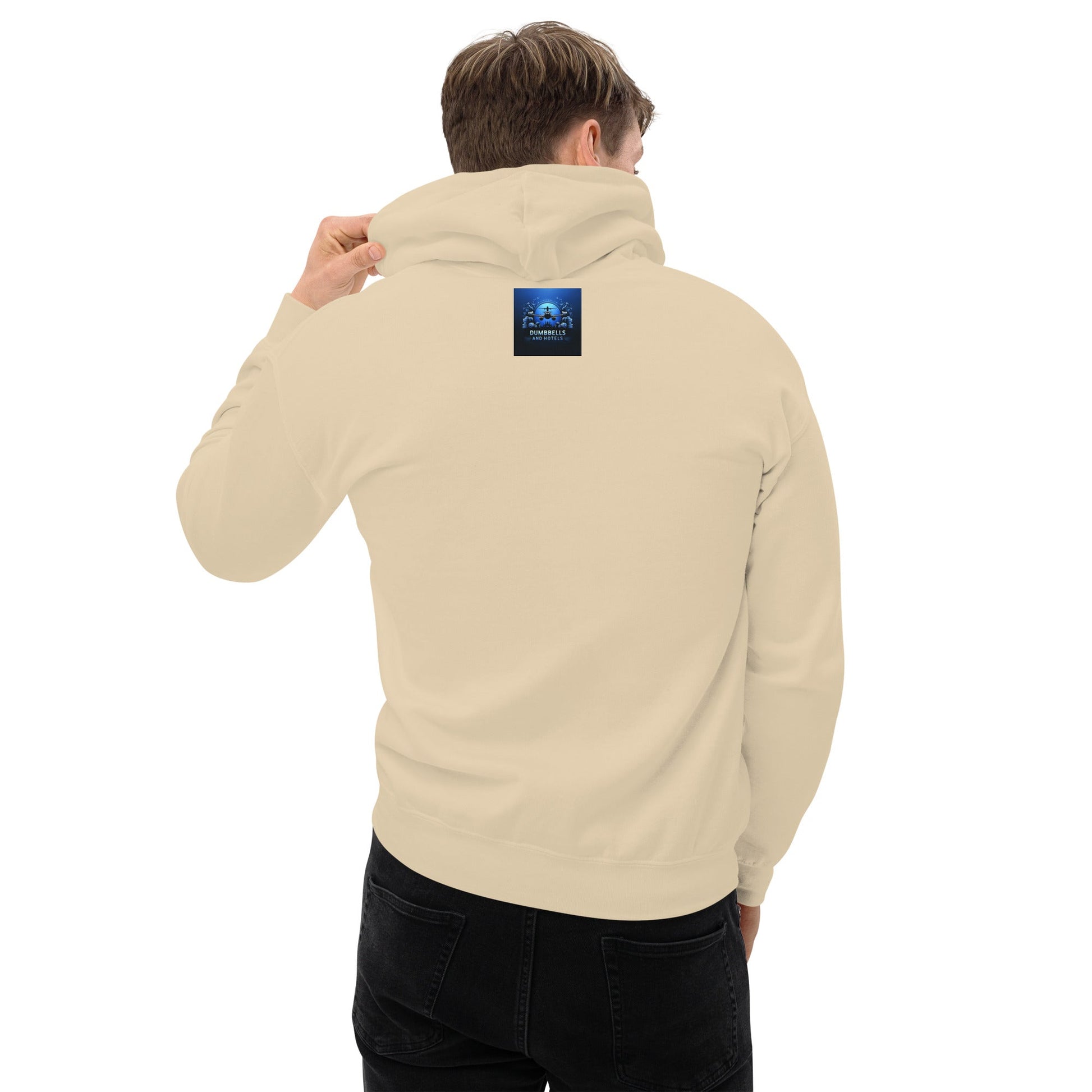 Jet Lag Won't Stop Me hoodie — Dumbbells & Hotels veteran-founded
