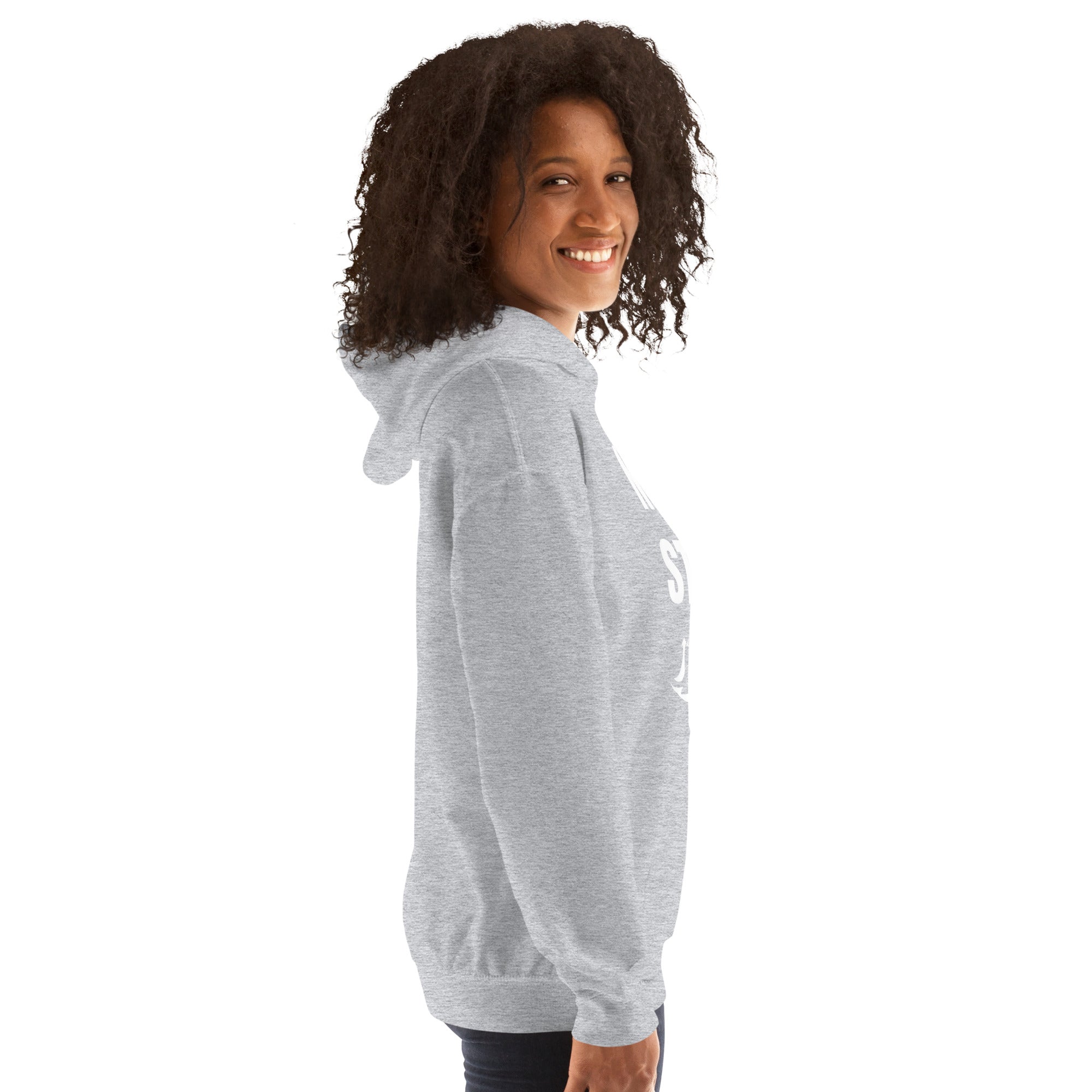 Nomad Strong Unisex Hoodie | Dumbbells & Hotels